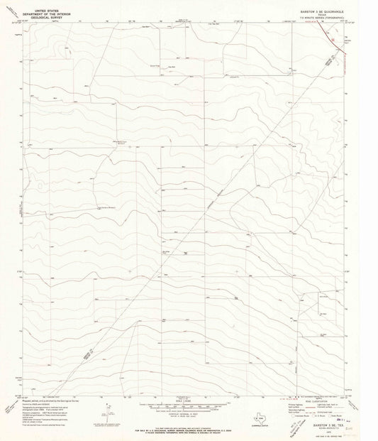 1970 Barstow 3, TX - Texas - USGS Topographic Map v3