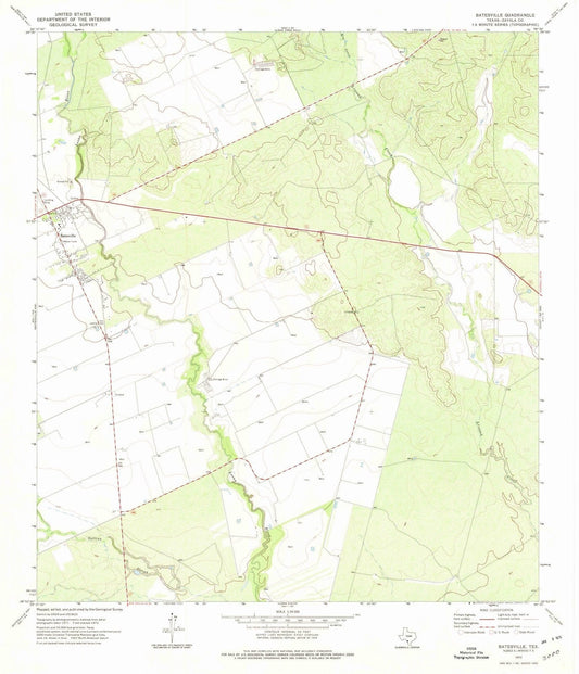 1972 Gatesville, TX - Texas - USGS Topographic Map