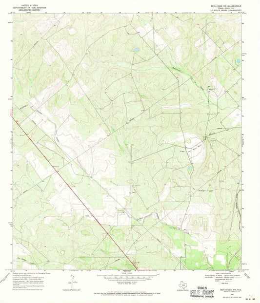 1968 Benavides, TX - Texas - USGS Topographic Map v2