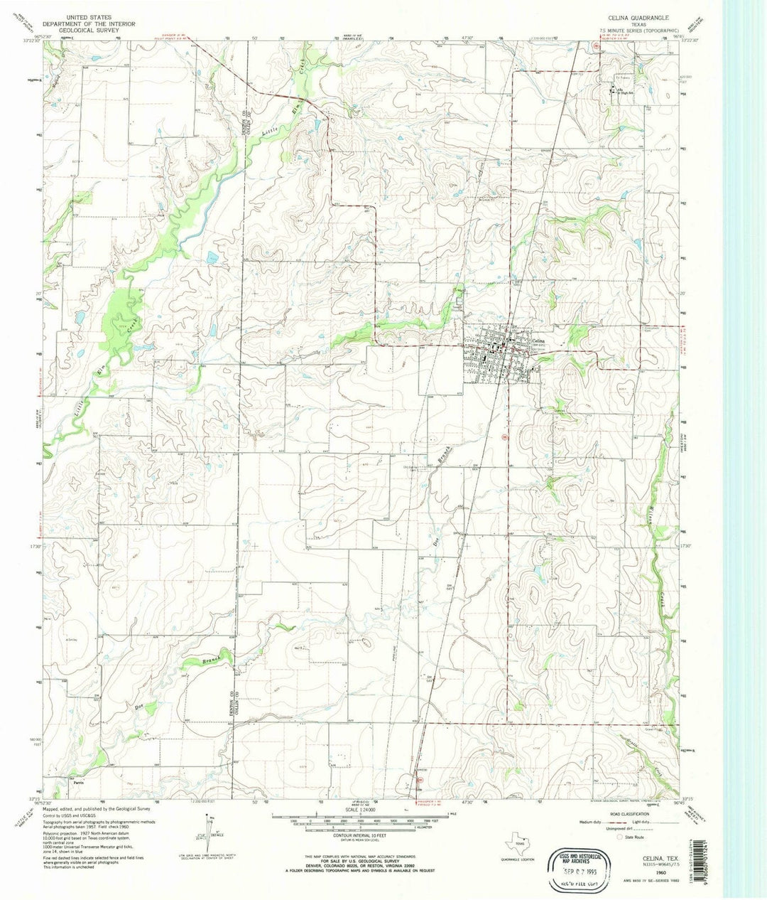 1960 Celina, TX - Texas - USGS Topographic Map