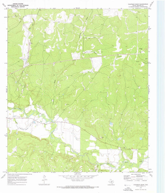 1970 Chapmanraw, TX - Texas - USGS Topographic Map