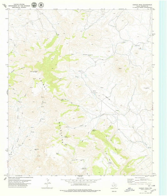 1979 Chinati Peak, TX - Texas - USGS Topographic Map