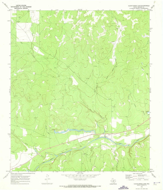 1970 Clear Creek Lake, TX - Texas - USGS Topographic Map