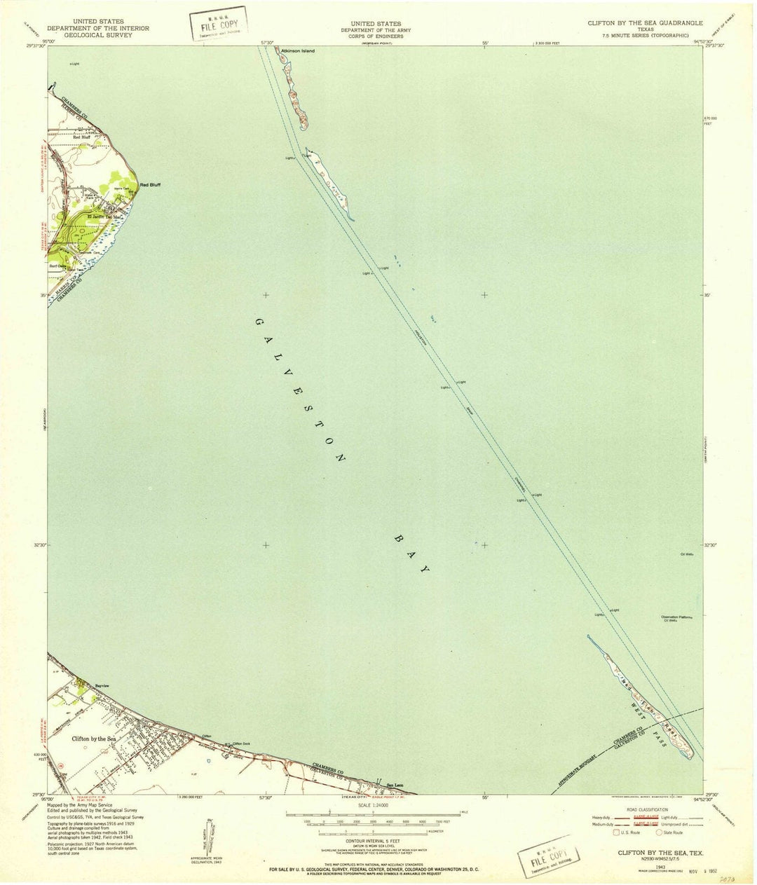 1943 Clifton by Thea, TX - Texas - USGS Topographic Map