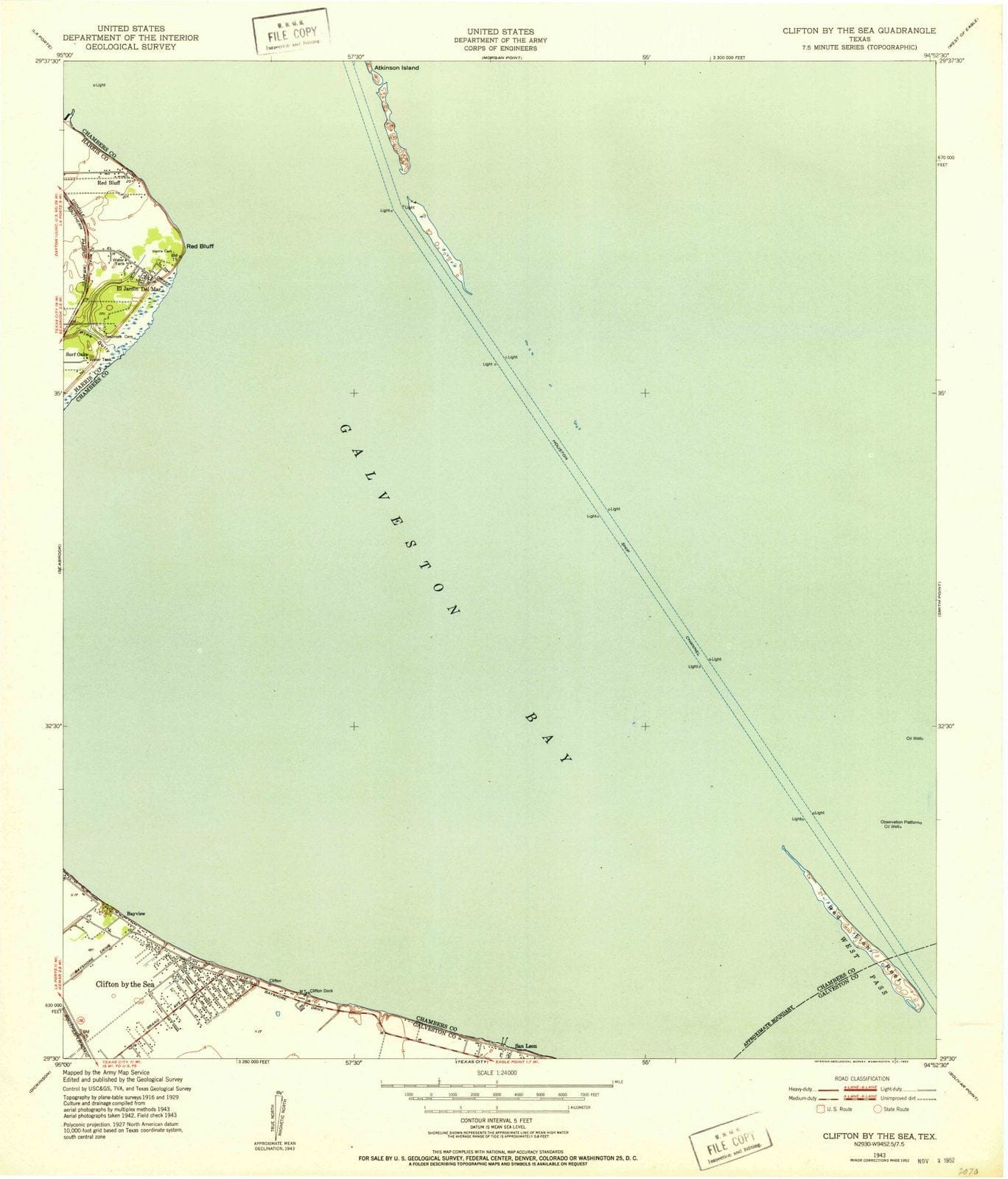1943 Clifton by Thea, TX - Texas - USGS Topographic Map