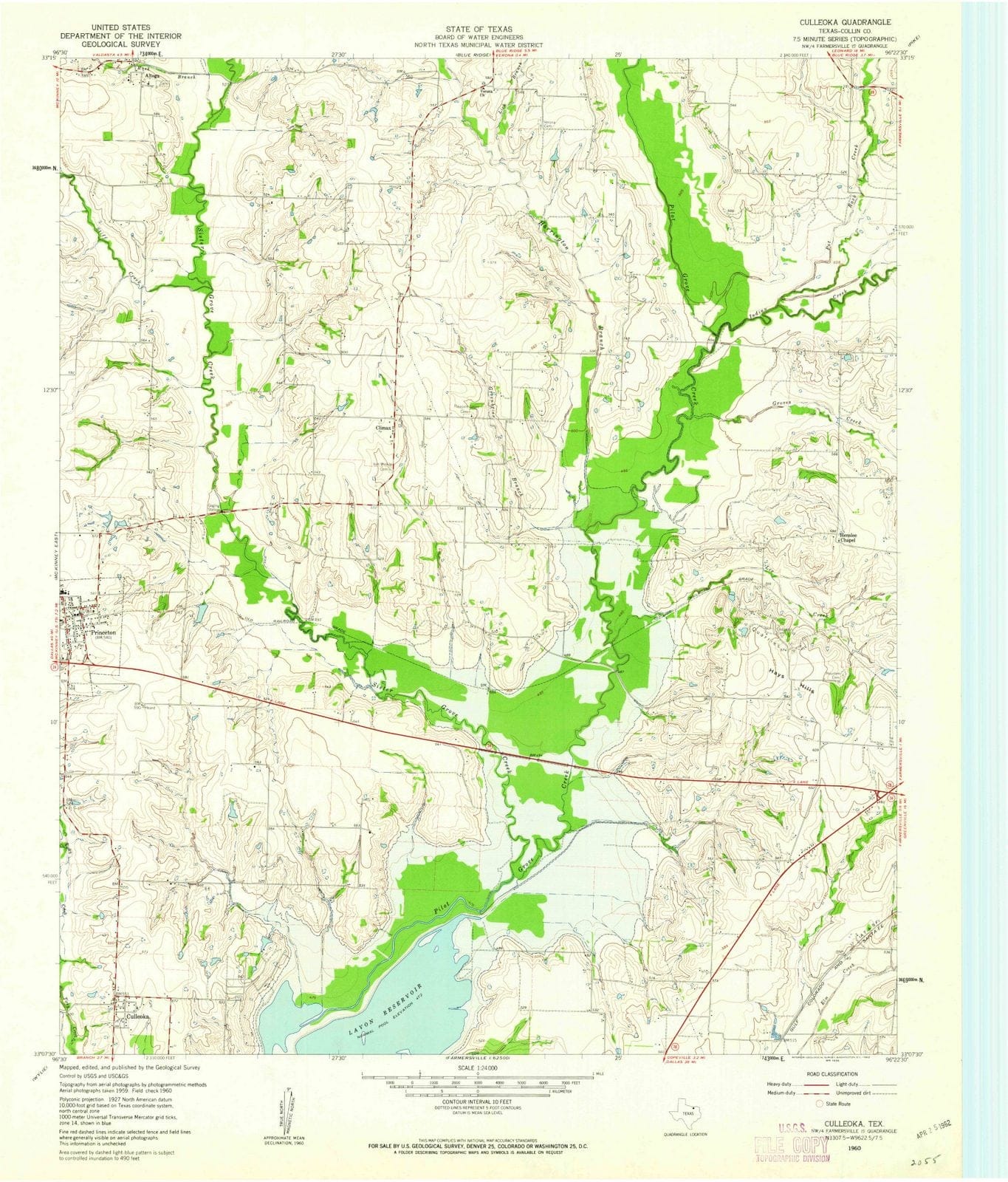 1960 Culleoka, TX - Texas - USGS Topographic Map