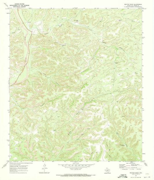 1970 Deatonraw, TX - Texas - USGS Topographic Map