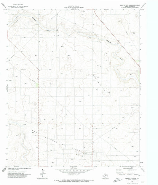 1971 Denver City, TX - Texas - USGS Topographic Map
