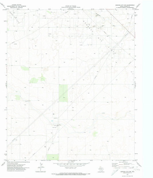 1971 Denver City, TX - Texas - USGS Topographic Map v2