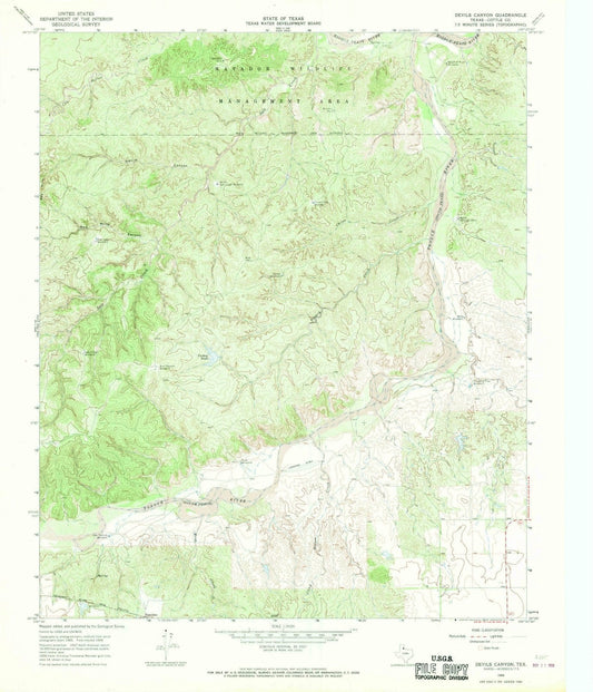 1966 Canyon, TX - Texas - USGS Topographic Map v2