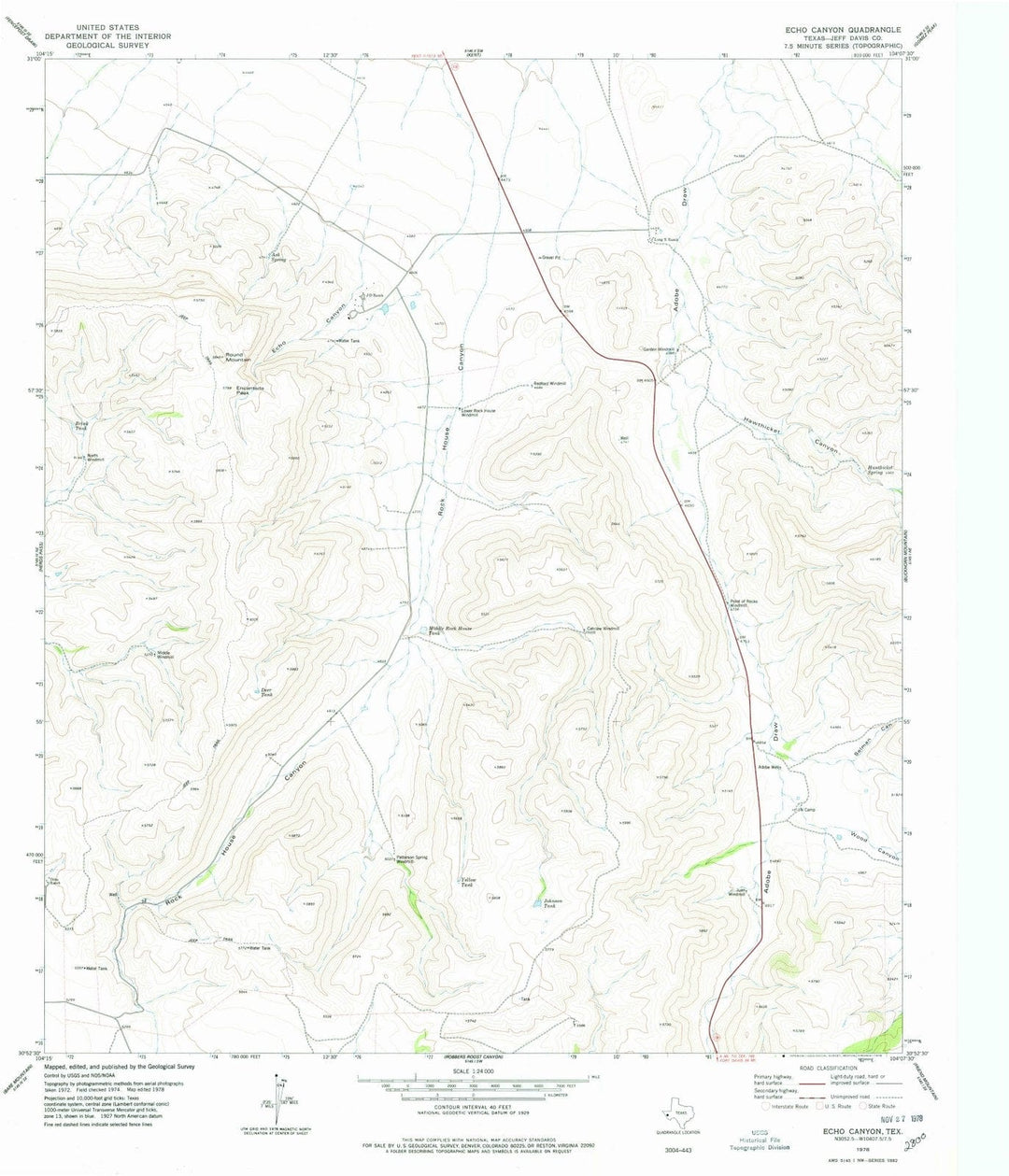 1978 Canyon, TX - Texas - USGS Topographic Map