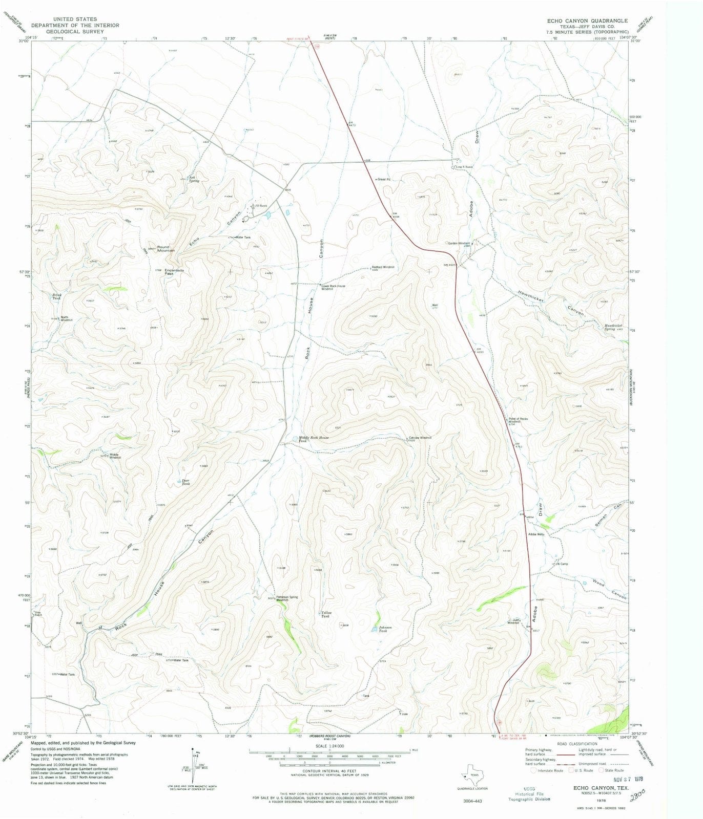 1978 Canyon, TX - Texas - USGS Topographic Map