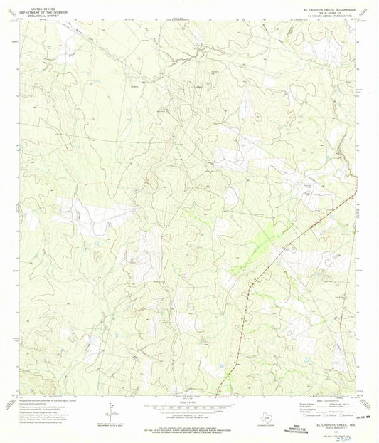 1972 El Chapote Creek, TX - Texas - USGS Topographic Map