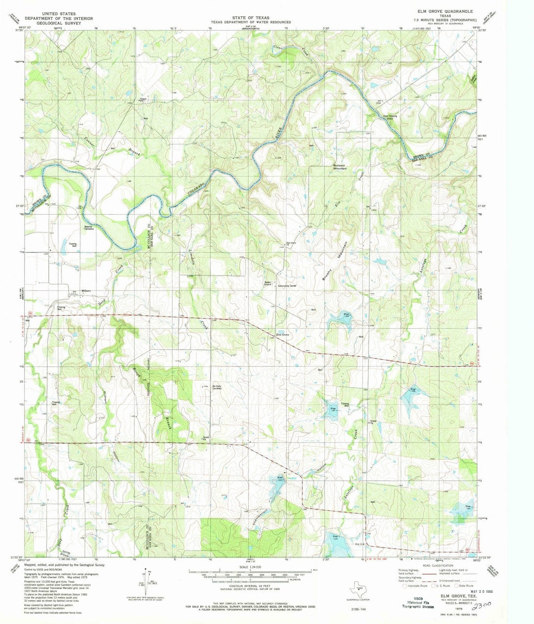 1979 Elm Grove, TX - Texas - USGS Topographic Map