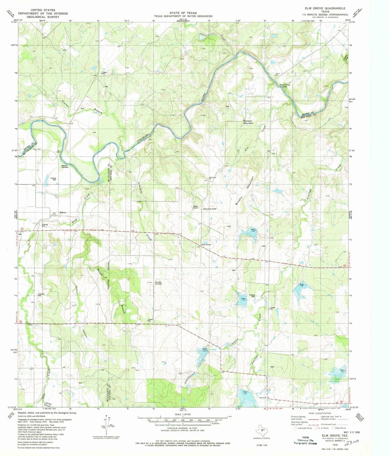 1979 Elm Grove, TX - Texas - USGS Topographic Map