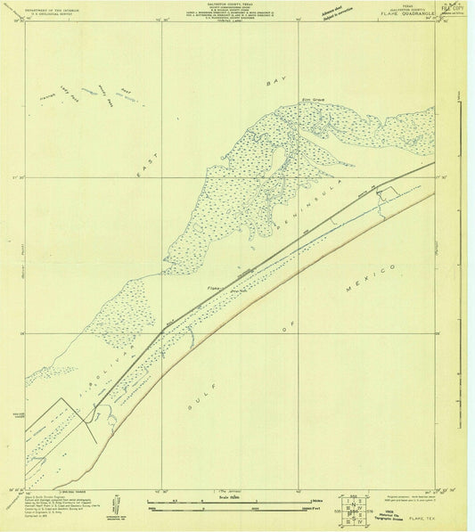 1931 Flake, TX - Texas - USGS Topographic Map