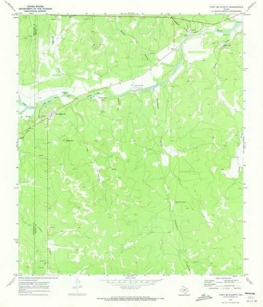 1970 Fort McKavett, TX - Texas - USGS Topographic Map v3