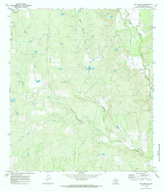 1970 Frio Town, TX - Texas - USGS Topographic Map
