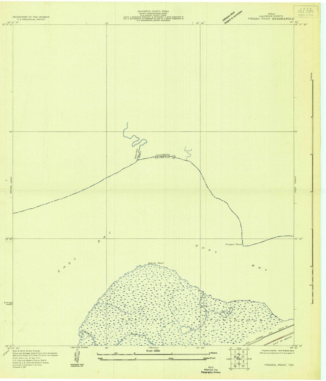 1931 Frozen Point, TX - Texas - USGS Topographic Map