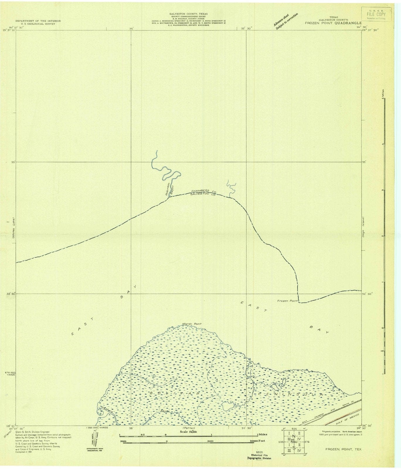 1931 Frozen Point, TX - Texas - USGS Topographic Map