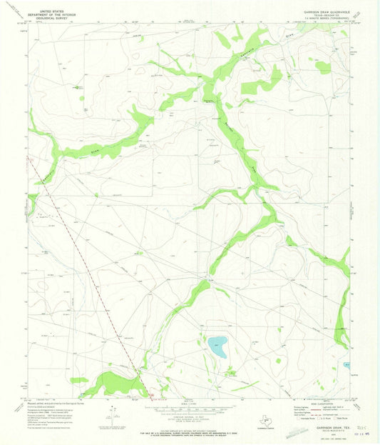1970 Garrisonraw, TX - Texas - USGS Topographic Map