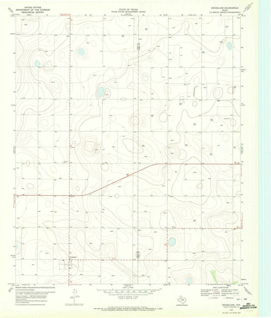 1970 Grassland, TX - Texas - USGS Topographic Map