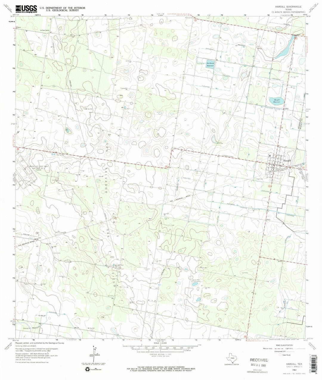1963 Hargill, TX - Texas - USGS Topographic Map