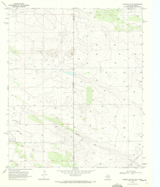 1969 Humble, TX - Texas - USGS Topographic Map v2