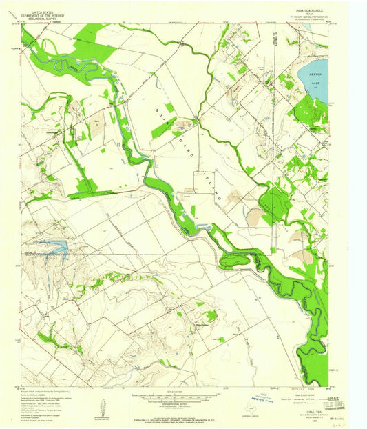 1959 India, TX - Texas - USGS Topographic Map
