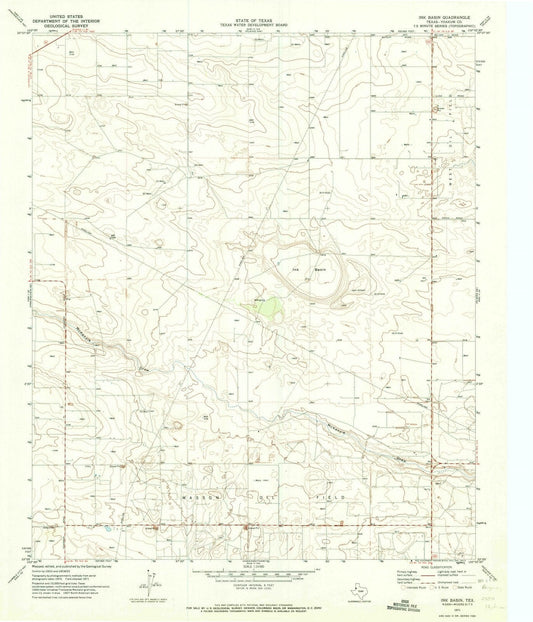 1971 Ink Basin, TX - Texas - USGS Topographic Map