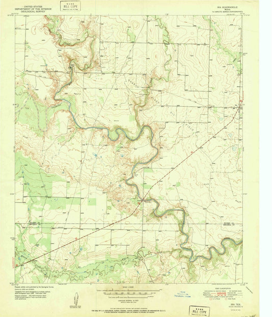 1951 Ira, TX - Texas - USGS Topographic Map v3