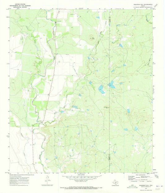 1970 Irishman Hill, TX - Texas - USGS Topographic Map