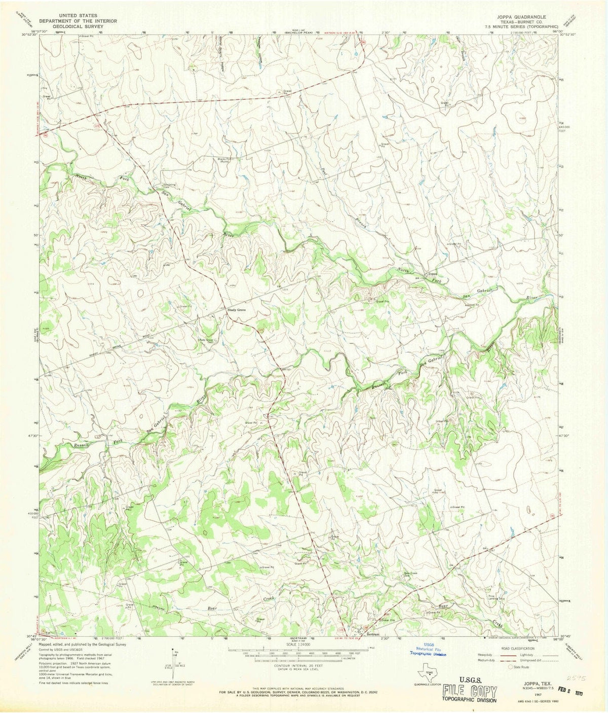 1967 Joppa, TX - Texas - USGS Topographic Map