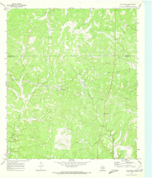 1970 Julioraw, TX - Texas - USGS Topographic Map