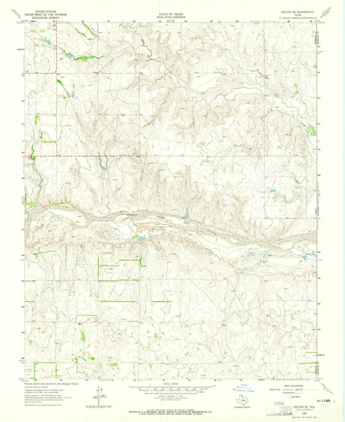 1962 Kelton, TX - Texas - USGS Topographic Map