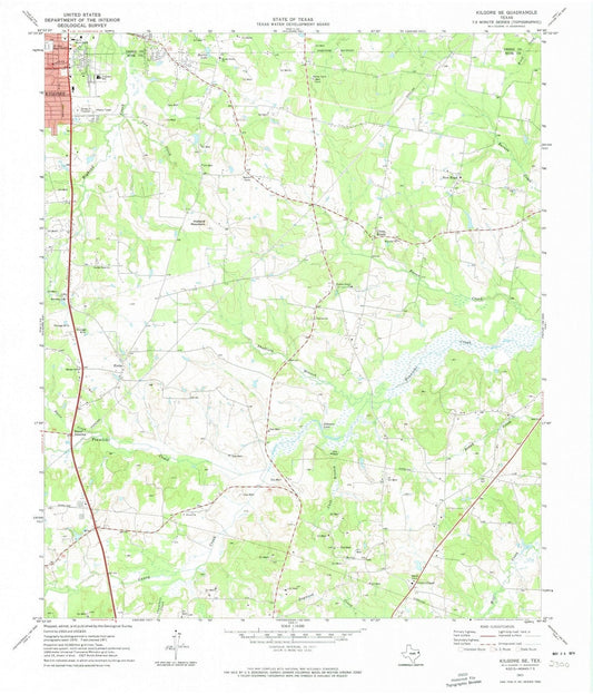 1971 Kilgore, TX - Texas - USGS Topographic Map v2