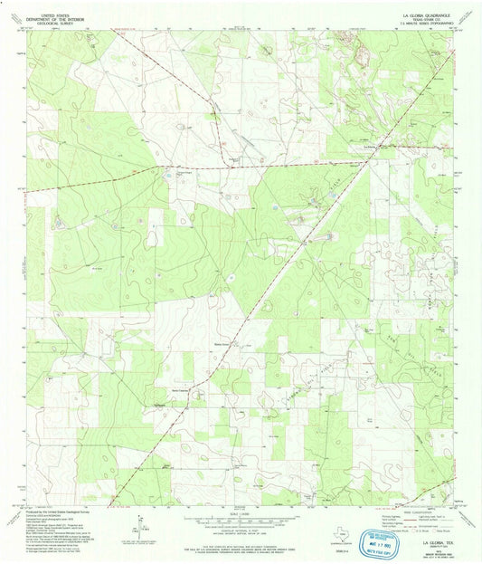 1972 La Gloria, TX - Texas - USGS Topographic Map v2