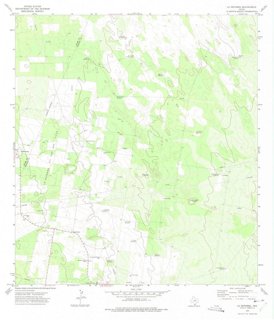 1972 La Reforma, TX - Texas - USGS Topographic Map