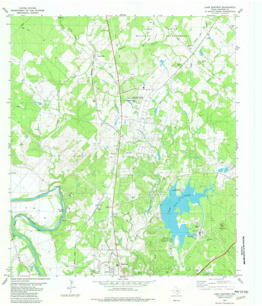 1982 Lake Bastrop, TX - Texas - USGS Topographic Map