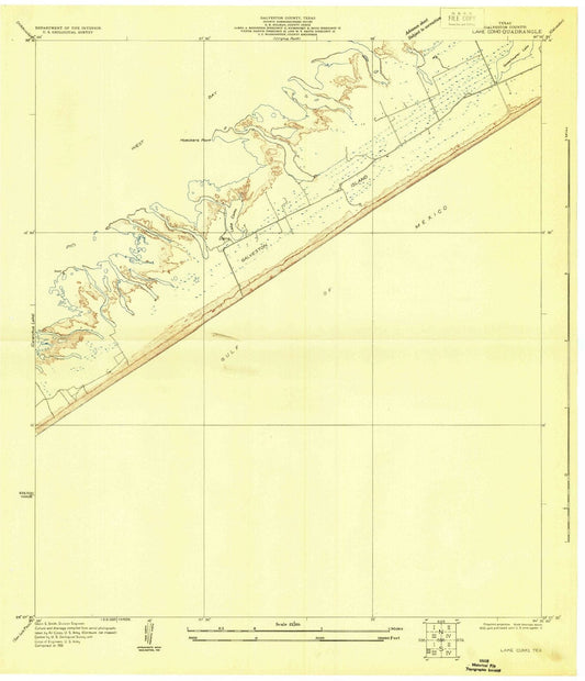 1931 Lake Como, TX - Texas - USGS Topographic Map