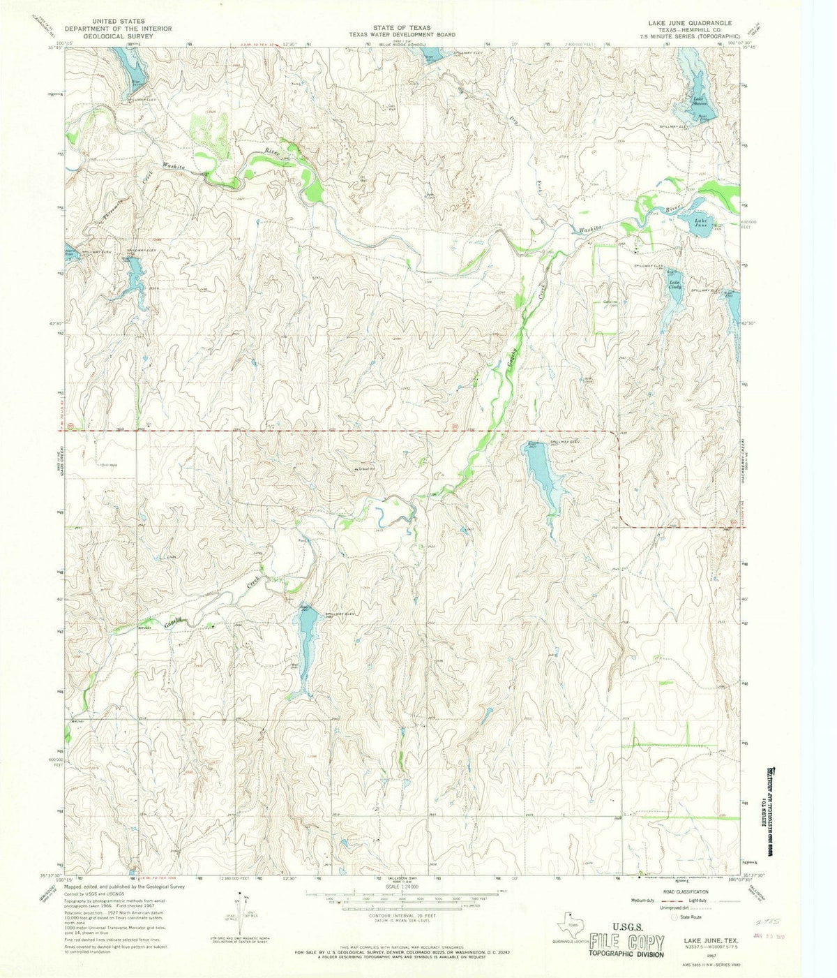 1967 Lake June, TX - Texas - USGS Topographic Map