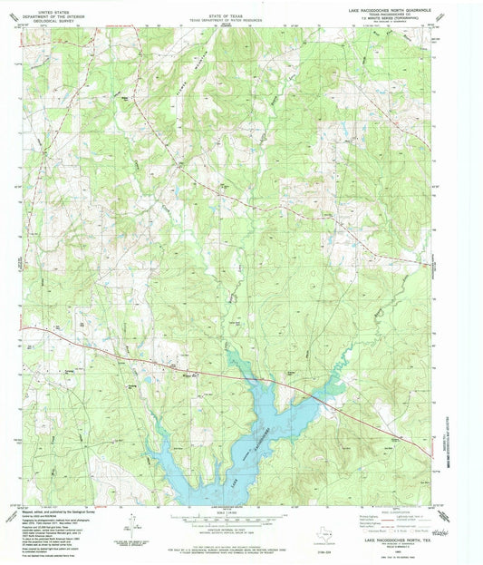 1983 Lake Nacogdoches North, TX - Texas - USGS Topographic Map