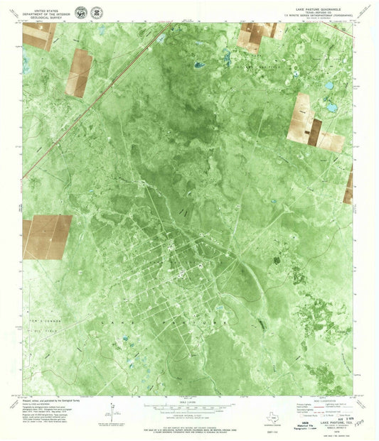 1979 Lake Pasture, TX - Texas - USGS Topographic Map