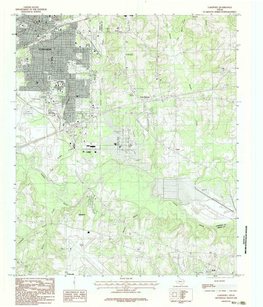 1983 Lakeport, TX - Texas - USGS Topographic Map