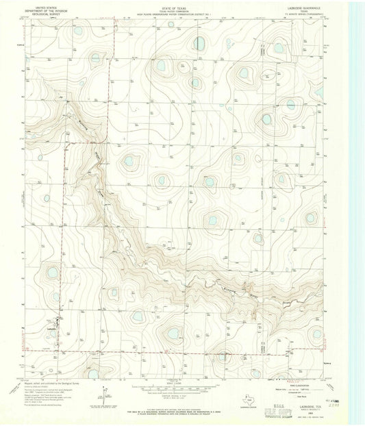 1963 Lazbuddie, TX - Texas - USGS Topographic Map v3
