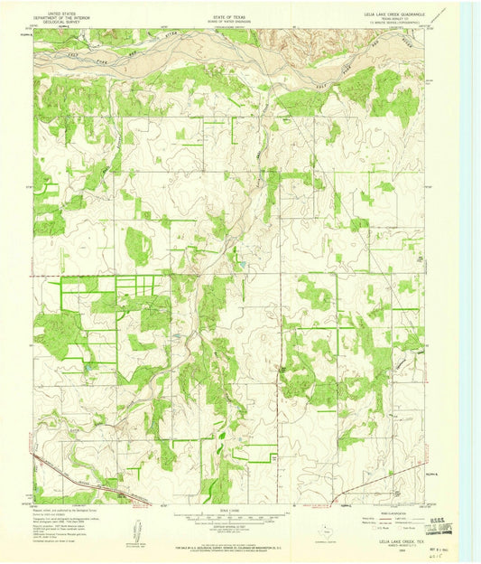 1959 Lelia Lake Creek, TX - Texas - USGS Topographic Map