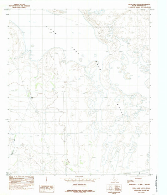 1984 Linda Lake South, TX - Texas - USGS Topographic Map