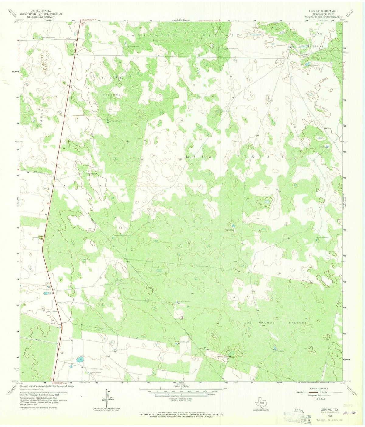 1963 Linn, TX - Texas - USGS Topographic Map