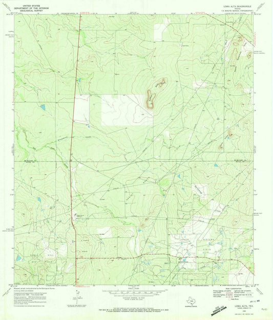1969 Loma Alta, TX - Texas - USGS Topographic Map v3