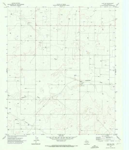 1970 Loop, TX - Texas - USGS Topographic Map